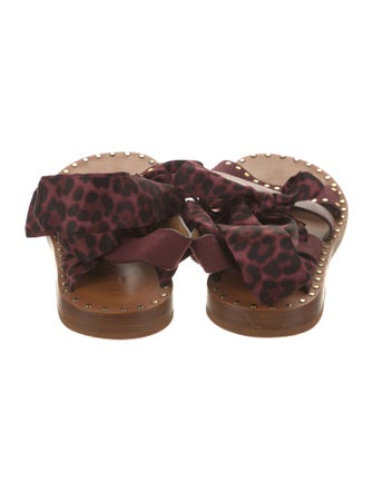 Sandro Suede Studded Accents Gladiator Sandals