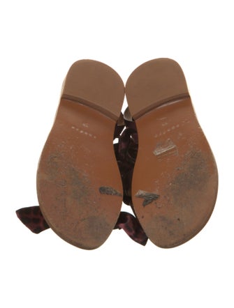 Sandro Suede Studded Accents Gladiator Sandals