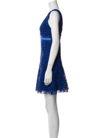 Sandro Lace Pattern Mini Dress