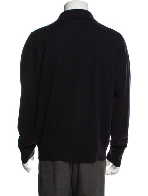 Sandro Wool Collar Polo Sweater