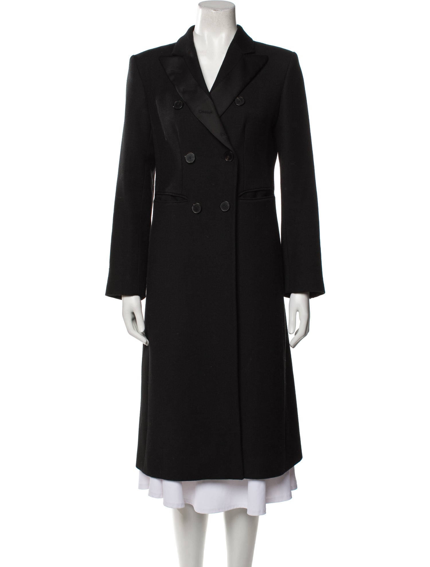 Sandro Virgin Wool Peacoat