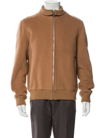 Sandro Virgin Wool Bomber Jacket