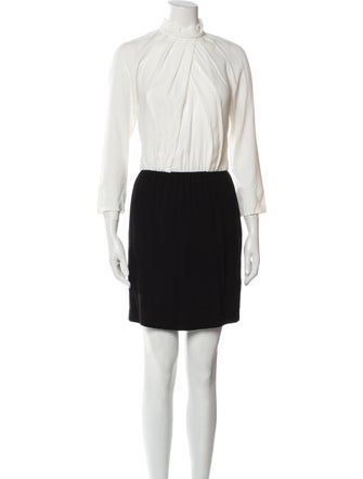 Sandro Colorblock Pattern Mini Dress