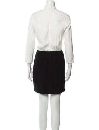 Sandro Colorblock Pattern Mini Dress