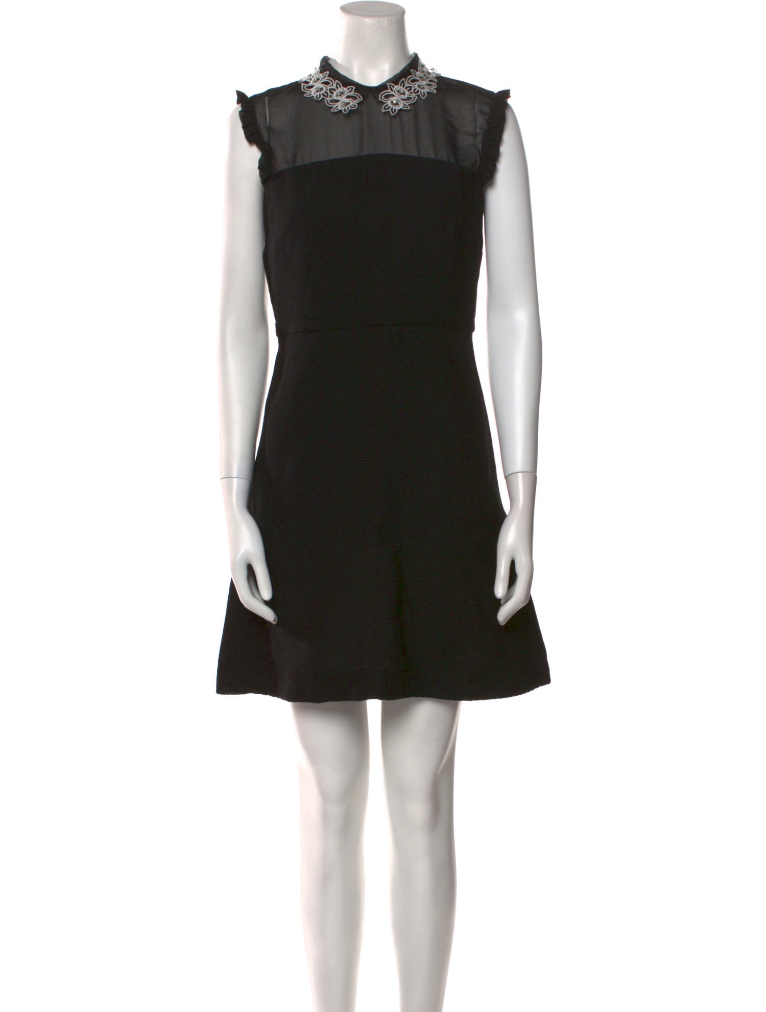 Sandro Mock Neck Mini Dress