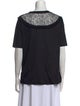 Sandro V-Neck Short Sleeve Top