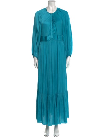 Sandro Crew Neck Long Dress