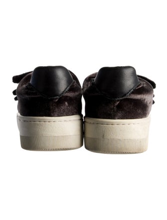 Sandro Velvet Sneakers