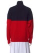 Sandro Striped Mock Neck Sweater