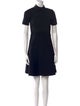 Sandro Mock Neck Knee-Length Dress