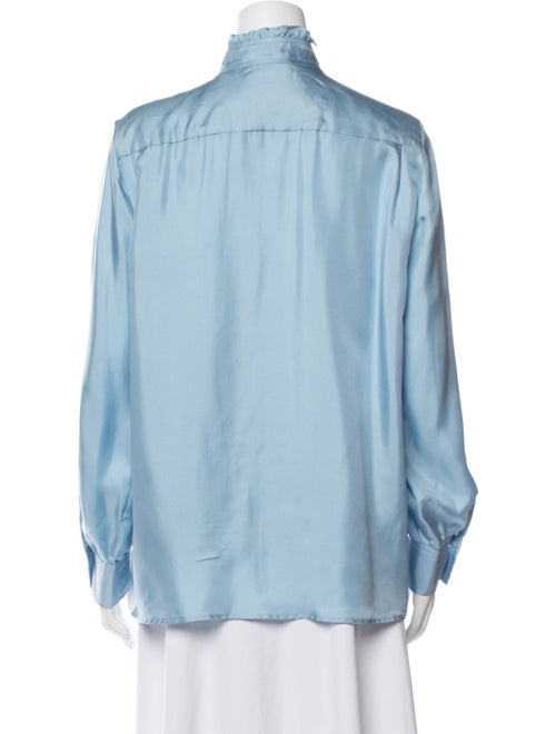 Sandro Mock Neck Long Sleeve Blouse