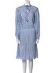 Sandro Striped Midi Length Dress