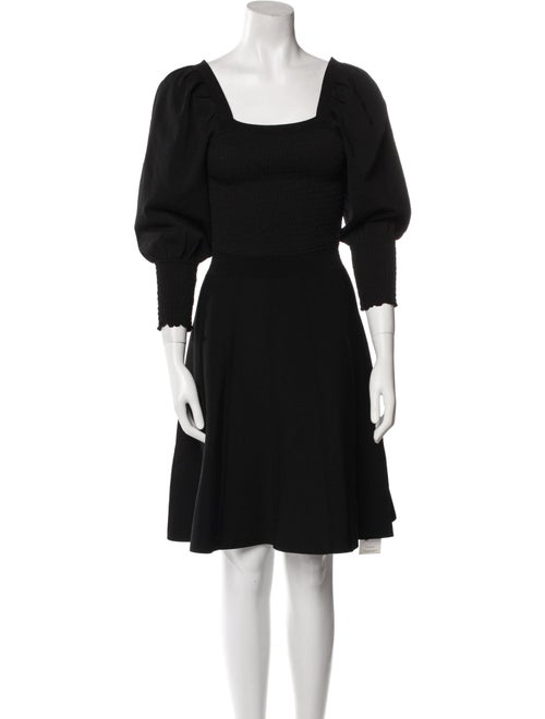 Sandro Square Neckline Knee-Length Dress