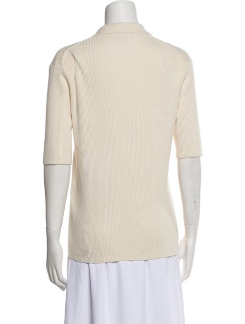 Sandro Wool Short Sleeve Polo