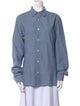 Sandro Long Sleeve Button-Up Top