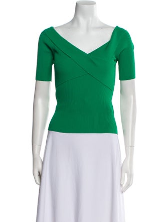 Sandro V-Neck Short Sleeve Top