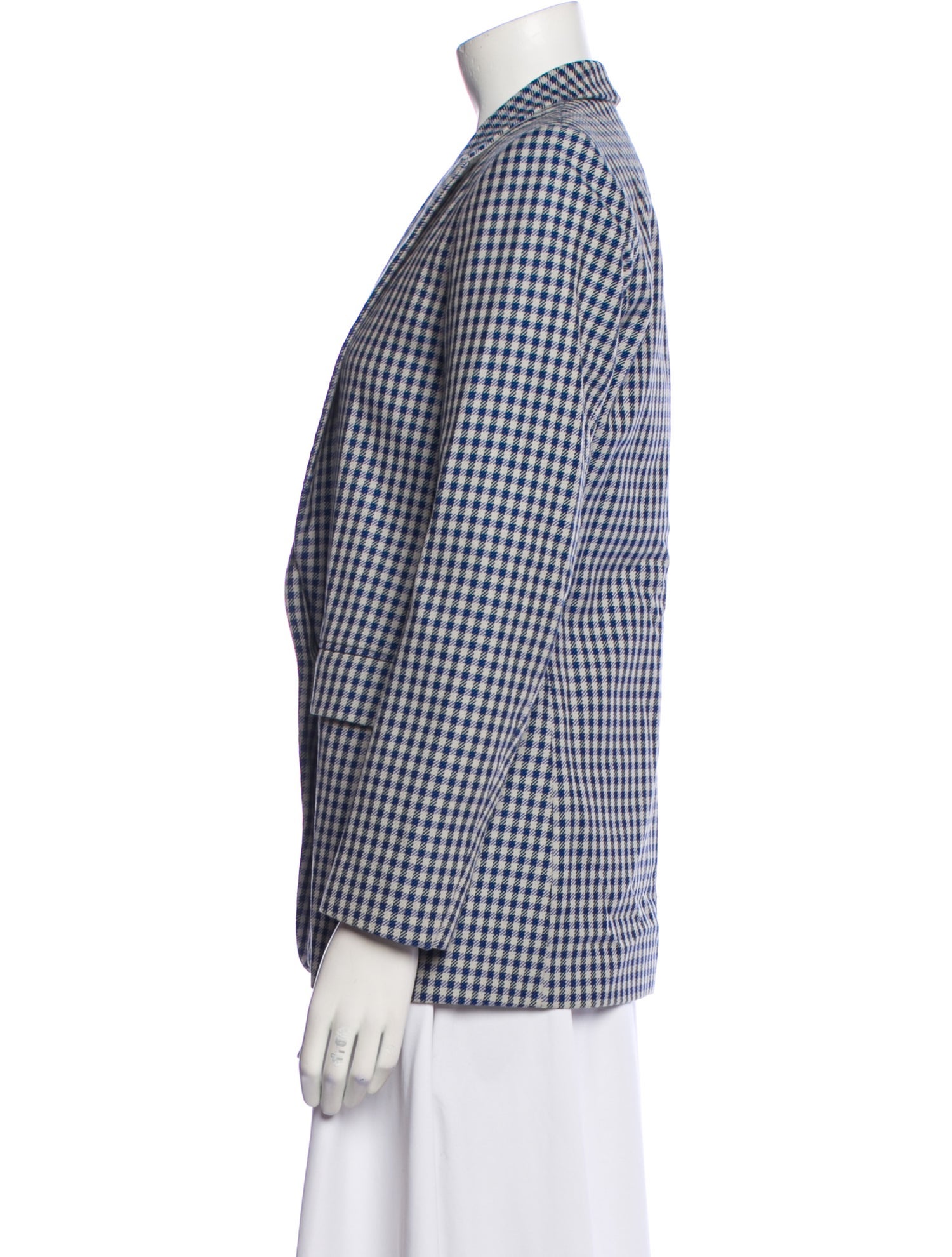 Sandro Plaid Print Blazer