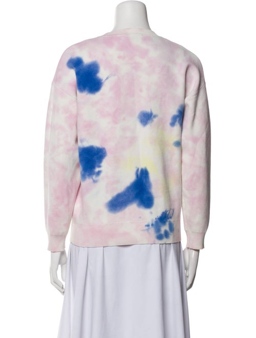 Sandro Tie-Dye Print Crew Neck Sweatshirt