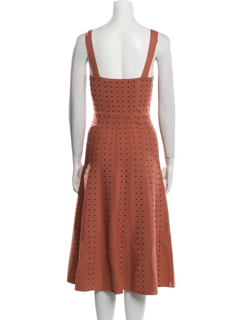 Sandro Square Neckline Midi Length Dress