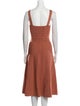 Sandro Square Neckline Midi Length Dress