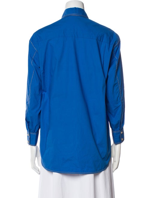 Sandro Long Sleeve Button-Up Top