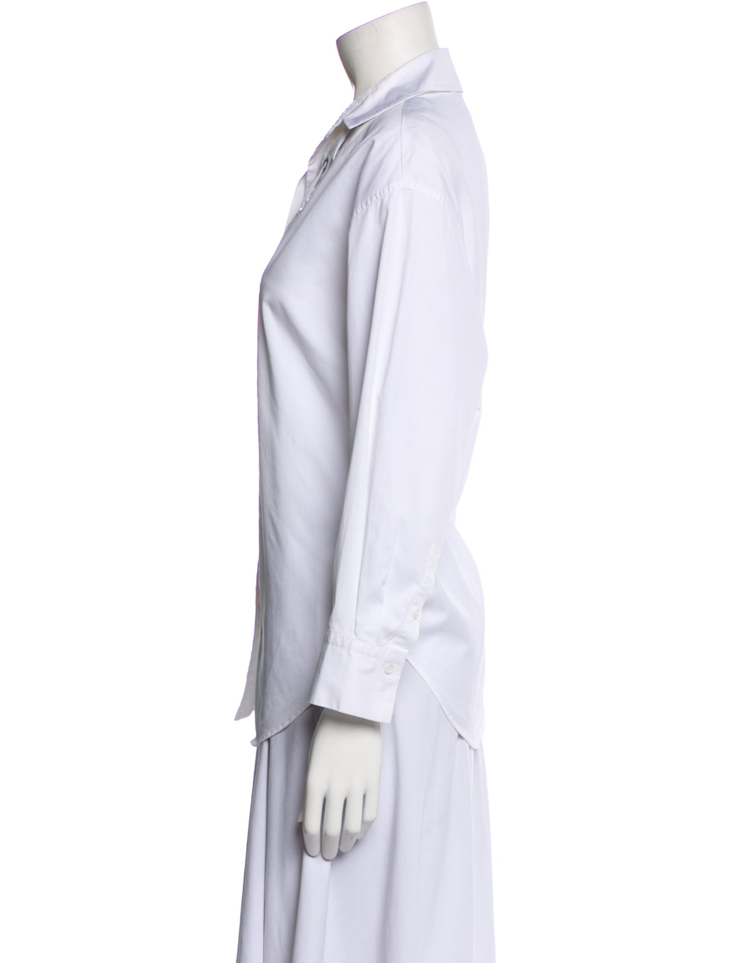 Sandro Long Sleeve Button-Up Top