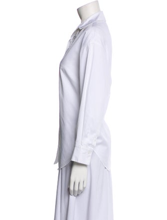 Sandro Long Sleeve Button-Up Top