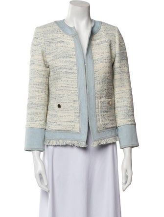 Sandro Tweed Tweed Pattern Evening Jacket