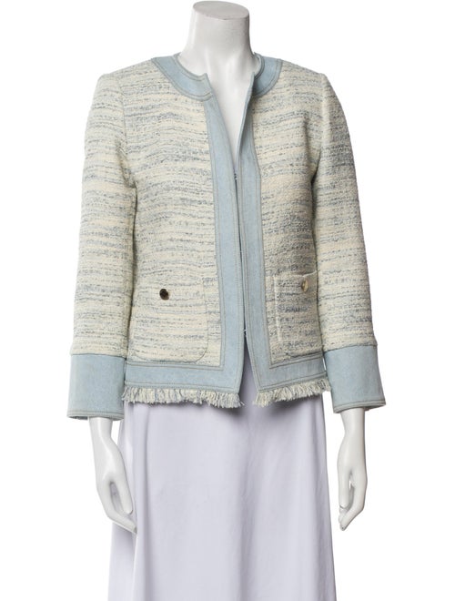 Sandro Tweed Tweed Pattern Evening Jacket