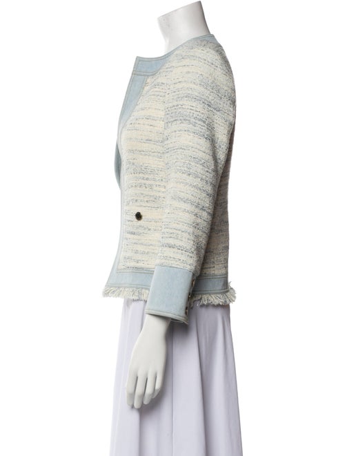 Sandro Tweed Tweed Pattern Evening Jacket