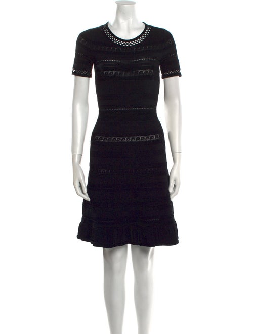 Sandro Crew Neck Knee-Length Dress