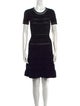 Sandro Crew Neck Knee-Length Dress