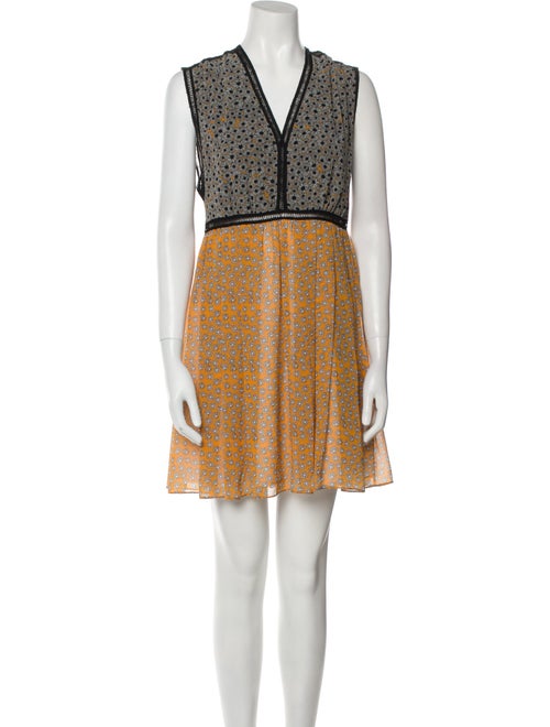 Sandro Printed Mini Dress