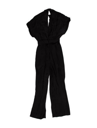 Sandro V-Neck Jumpsuit