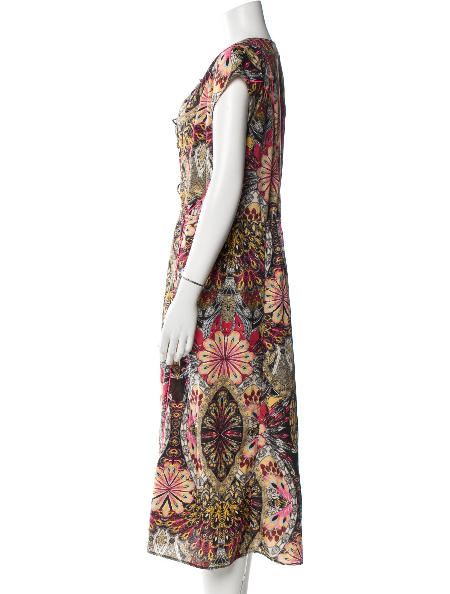 Sandro Printed Long Dress