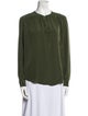 Sandro Silk Crew Neck Blouse