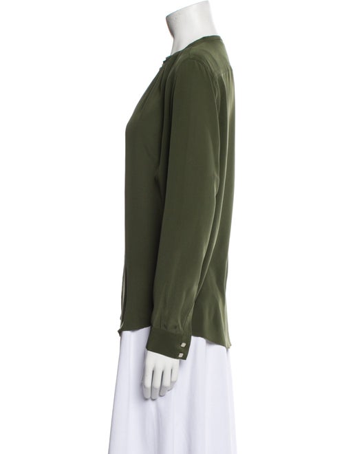 Sandro Silk Crew Neck Blouse