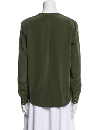 Sandro Silk Crew Neck Blouse