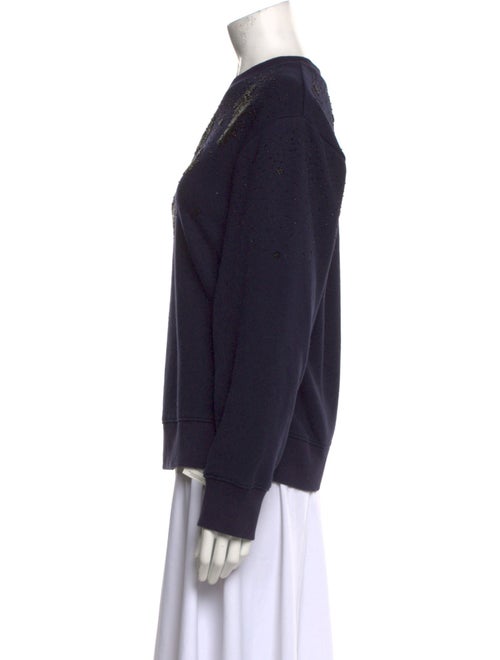 Sandro Crew Neck Long Sleeve Sweatshirt