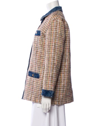 Sandro Tweed Pattern Jacket