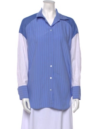 Sandro Long Sleeve Button-Up Top