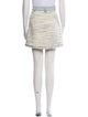 Sandro Tweed Pattern Mini Skirt