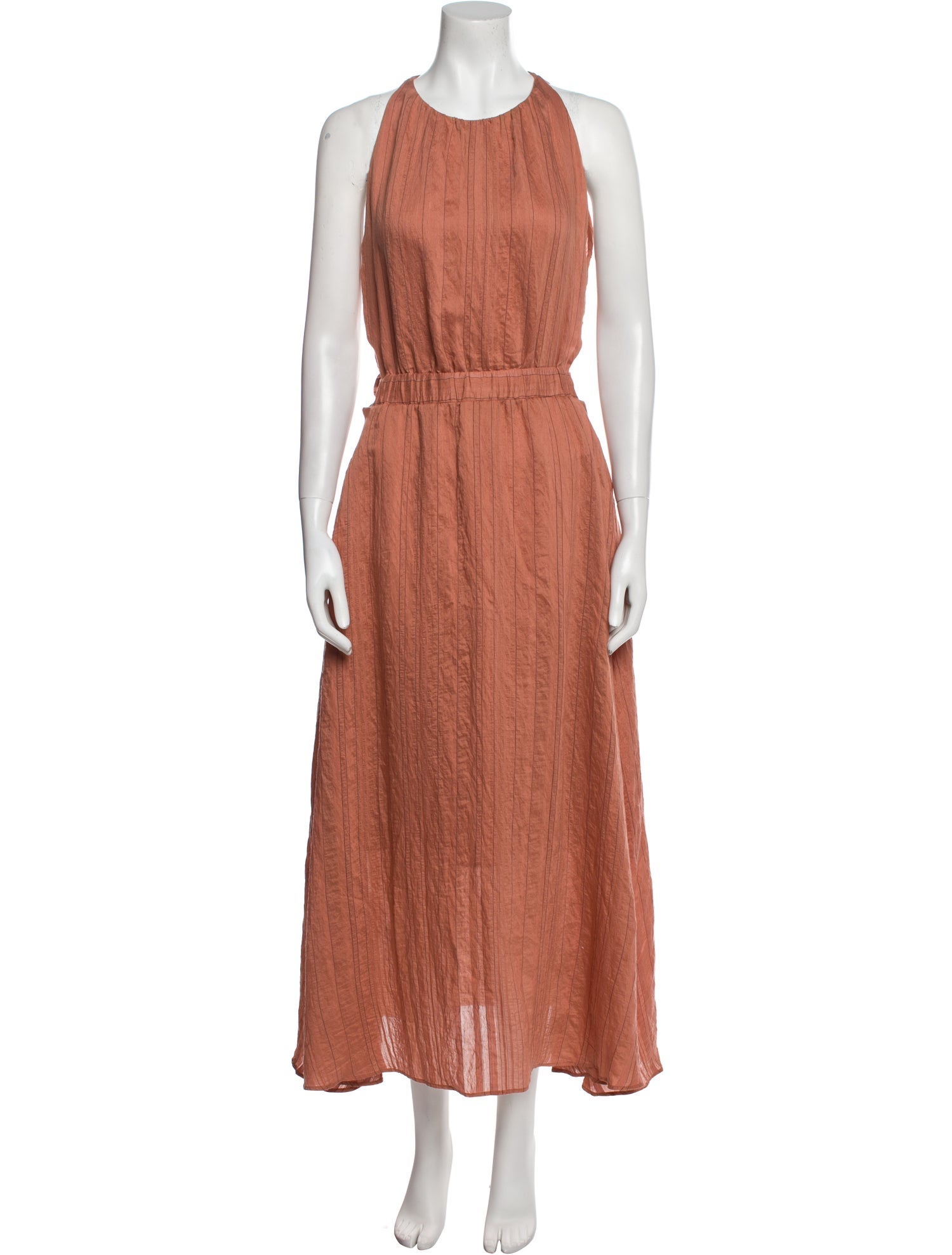 Sandro Scoop Neck Long Dress
