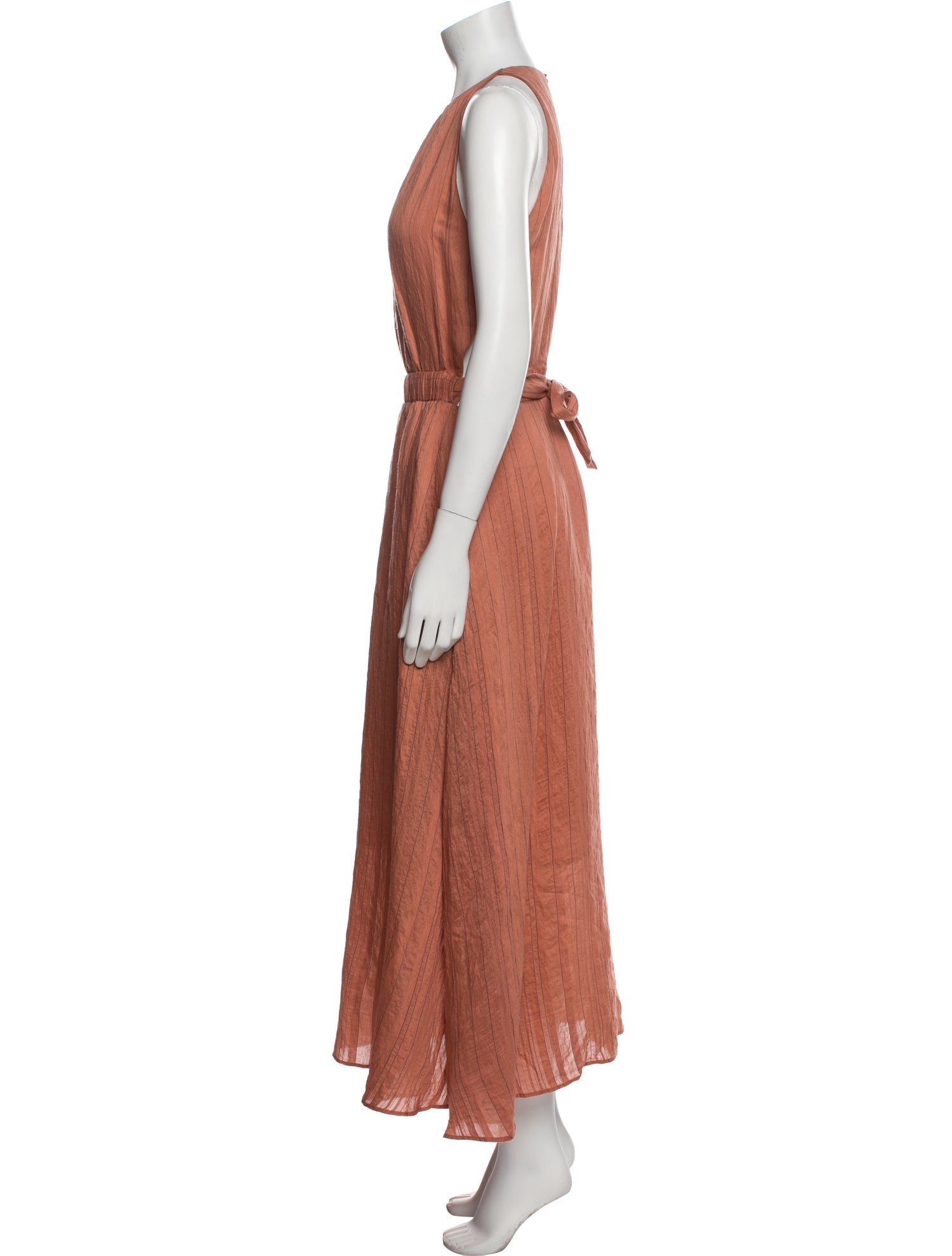 Sandro Scoop Neck Long Dress