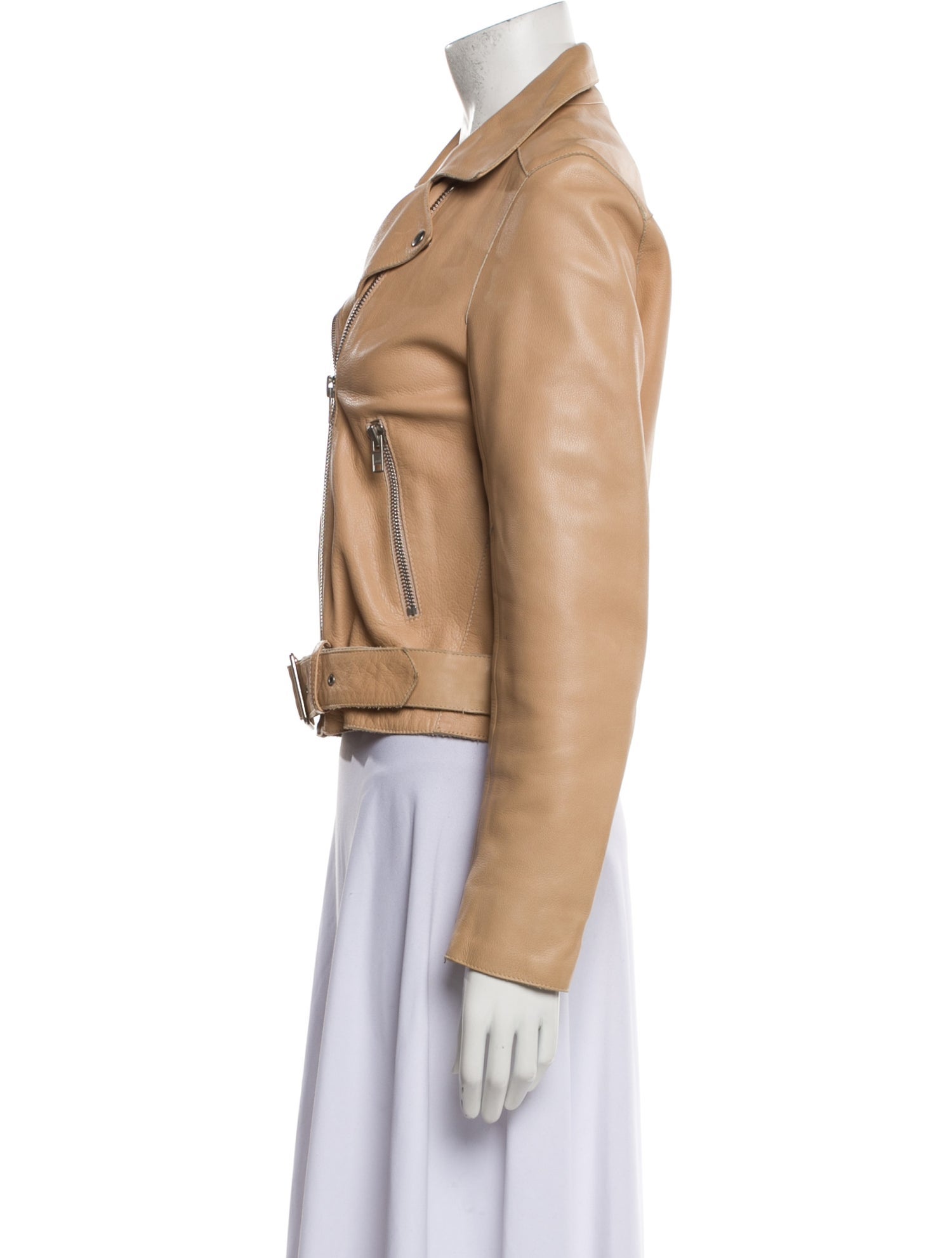 Sandro Calfskin Biker Jacket