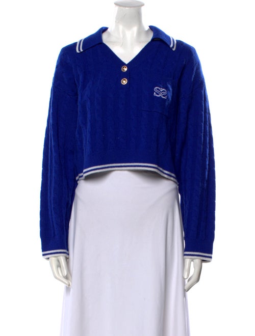 Sandro Wool V-Neck Sweater