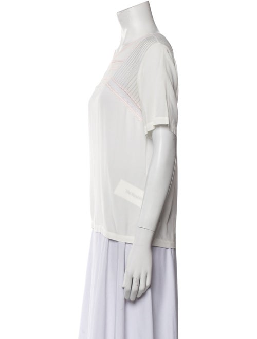 Sandro Square Neckline Short Sleeve Blouse