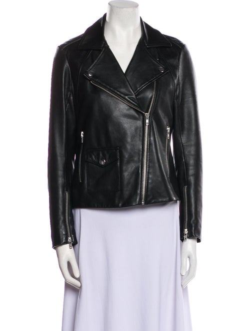 Sandro Leather Biker Jacket