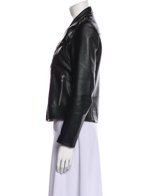 Sandro Leather Biker Jacket