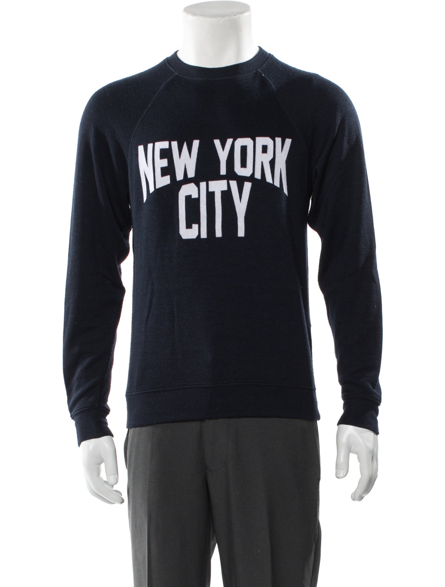 Sandro Graphic Print Crew Neck Pullover